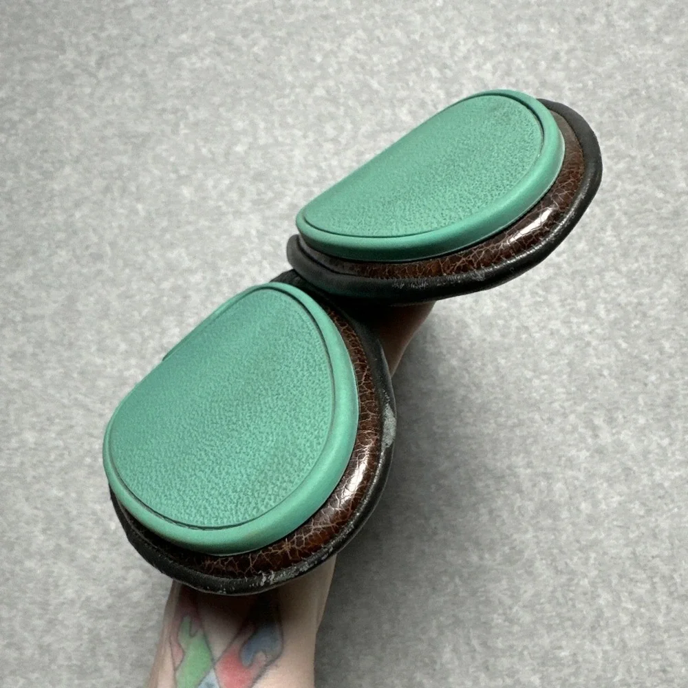 Tieks by Gavrieli Ballet Flats Shoes Black Leather Ballerina Slip-On Woman's 8‎